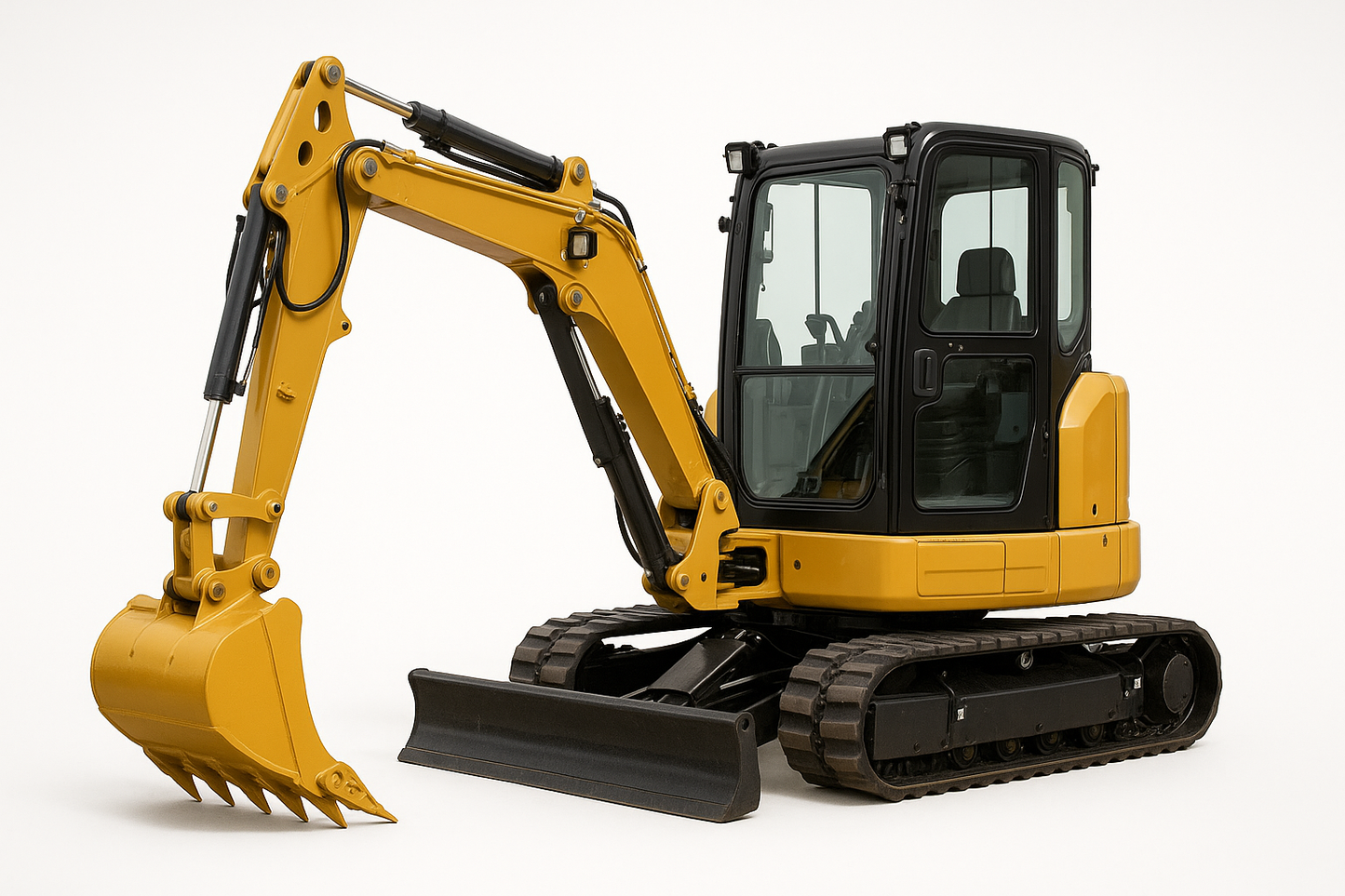 Bild: Minibagger CAT 305 NG (5,8 t)
Hintergrund weiß und bitte Logos entfernen