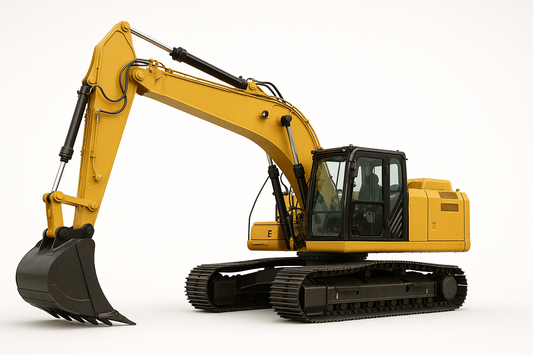 Bild Kettenbagger Kettenbagger CAT 326 NG (25,7 t)
 Hintergrund weiß und Logos entfernen

