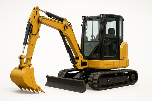 Bild: Minibagger CAT 305 NG (5,8 t)
Hintergrund weiß und bitte Logos entfernen