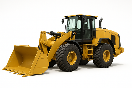 Bild: Radlader CAT 938 (2,7 m³).    Hintergrund weiß und Logos entfernen
